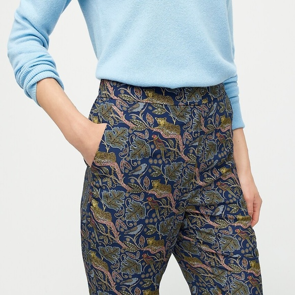 J.Crew Leopard Silk Pants - Picture 2 of 4